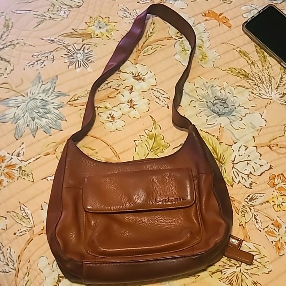 Vintage leather fossil bag